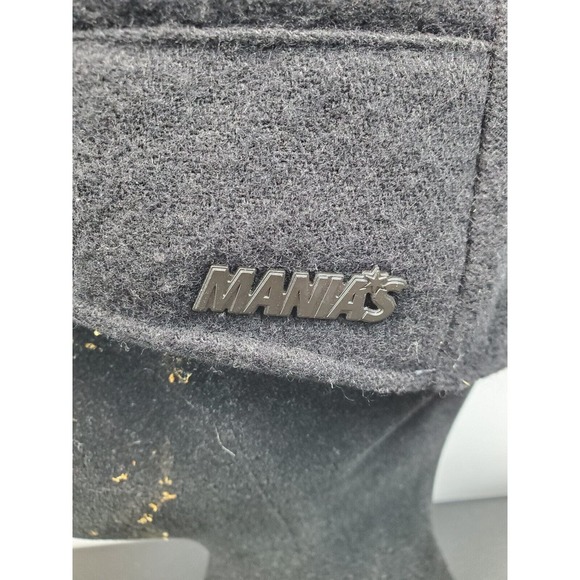 Manias Newsboy Cabbie Flat Hat Cap‎ Men's Size Large Black Timberland Wool-Blend - Picture 4 of 12